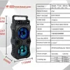 Portable Speakers Karaoke machine Bluetooth speaker Music center Square dance speaker Portable mini portable speaker Bocina Bluetooth portable yq240409