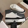 Dames suède dubbele casual schoenen man zwart wit platform wandeling outdoor sneakers kanaal canvas basketbal loper trainer designer run jurk schoen