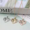 Pendant Necklaces Pendants Jewelry Diamond Peach Heart Mothers Day Gift Family Daughter Sister Crystal Necklace Drop Delivery 2021 Otm5O