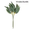 Decoratieve bloemen 10 stks kunstmatige groene stengels met bladeren nep plant voor vaasbloemarrangement krans accessoire trouwkamer achtergrond