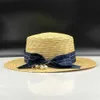 Wide Brim Hats Bucket Hats 2019 simple summer girls Flat sun hats for women chapeau feminino straw hat panama style pearl Beach bucket cap Y240409