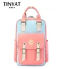 Women039s 15 -calowe laptopy plecaki studenckie dziewczęta szkolne plecaki dla nastoletniej gimnazjum Mochila Travel Pink 2011187207629