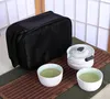 TeAware Setleri Ceramic Express Kettle 2 su bardağı seyahat çantası çay seti çaydanlık