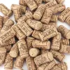 15Pcs Natural Wood Wine Cork Wine Bottle Stopper Wooden Cap Corks Straight Corks Premium Red Wine Plug