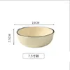 Miski kremowe danie z wiatrem Zestaw domowy ceramiczne sztućce nowoczesne proste kombinację prezentów parapet house