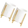 Bouteilles de rangement 2 PCS porte-usins Couvrots outils de cuisine petite cuillère de bureau Contonceur Ceramics Topstick Stand Stand