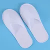 Disposable Slippers,24 Pairs Closed Toe Disposable Slippers Fit Size For Men And Women For Hotel, Spa Guest Used, (White)