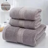 Ręcznik 3PCS/SET Super miękki absorbent 70x140 cm Bawełniany zestaw kąpiel