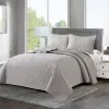 Luxury Solid Color Quilted LedPread 2/3pcs Set da letto e federa King Copertina letto in rilievo in rilievo in rilievo