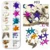 Summer Art Art Rignestones Ocean Nail Charms Shell Starfish Conch Sea Series 3d Beach Starfish Design Accessoires Manucure Diy *