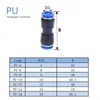 10st Pneumatic Air Fiting PU PUG Series 6mm 8mm till 10mm 12mm Tube Connector Air Water Pipe i slang Snabbkupp