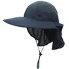 Outfly Summer Sun Hat мужчины женщины многофункциональная ультрафиолетовая обширная рыбака защита от шеи.