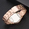 Kvinnors klockor Rose Gold Womens Watches Luxury Lady Watches Business Quartz Wristwatches Gift ReloJ Para Mujer Watch for Women Reloj 240409