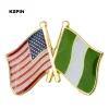 U.S.A Friendship Flag Metal Lapel Pin Badges Decorative Brooch Pins for Clothes Bag