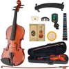 Premium 4/4 de violino com acessórios, mudas e instruções avançadas - perfeitas para iniciantes para jogadores intermediários