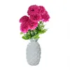 Flores decorativas Plantas de varanda Peony artificial para casamento de crisântemo de casamento sacrifício de flor de plástico