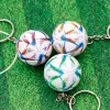 PU Leder Fußball Souvenir Schlüsselkette Männer Frauen Fußballfans Schlüsselbund Anhänger Key Ring Geschenktüte Zauberzubehör Accessoires