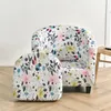 Chair Covers Floral Single Sofa Couch Cover Elastic Sretch Coffee Tub Armchair Seat Protector Washable Furniture Stretch Slipcover