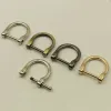 1PC Metal Detachable Removable Open Screw D Ring Buckle Shackle Clasp Leather Craft Bag Strap Belt Handle Shoulder Webbing Hot