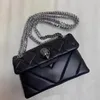 high quality Kurt Geiger handbag fashion designer women leather chain messenger bag metal sign pochette shoulder bag lady clutch tote bags