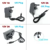 AC 110V 220V naar transformator DC 12V 1A 2A 3A 2000MA 3000MA Voeding Laderadapter UK PLUG 5.5X2.5MM B4