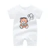 Rompers 2022 Kinderen Romper Summer Boys and Girls Fashion pasgeboren baby klimmende kleding merken meisje baby drop deliv babydhshop leveren ot9qt