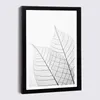 Frames Nordic Big Leaves Canvas Painting Po 5" 7" 8" Black Picture Frame Modern Art Luxury Wall Home Decor Wooden