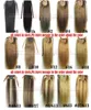 16quot32quot Ribbon Ponytail Horsetail 60g140g Clips inon 100 brésilien Remy Human Hair Extension Natural Straitement3658203