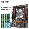 Macchinaria Machinist X79 Z9 D7 Set di schede madre LGA 2011 Kit Xeon E5 2670 V2 Processore CPU 16GB = 4pcs*4GB DDR3 ECC RAM Memoria Nvme M.2 SATA