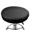 Chair Covers 2Pcs/Lot Dental Cover Dining Stretch Stool Faux Leather Round Protector Dentist Seat Slipcover