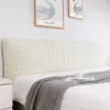 Solid Elastic Bed Headboard Cover Soft Bedroom Bedhead Dust Proof Cover Non-Slip Modern Hotel Removable Bedside Cover Grey Pink