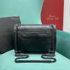 Umhängetaschen Designer Handtasche Medium in Vintage Leder Alligator Fashion Woman Bag 10A Mirror 1: 1 Qualität Luxuskettenbeutel mit Kiste WY036C