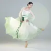 Fantasia de dança clássica de estilo chinês yangko dança nacional na cintura traje fã guarda -chuva de dança de dança de dança