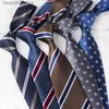 Ties cravatte da uomo Business professionale cravatta da lavoro a strisce da 8 cm Cinta floreale casual tieq