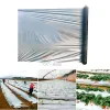 0,012 mm jordbruksvegetabilisk fruktträdgård svart silver plastmulchfilm växthus håll varma ogräs kontroll pe cover växer filmer