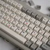 Accessories 9009 Retro Greek Gray And White Mechanical Keyboard Cheery Height Keycaps 136 Keys PBT Material Sublimation Cherry Profile