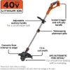 BLACK+DECKER 40V MAX* 13 in. 2in1 Cordless String Trimmer/Edger with POWERCOMMAND Kit (LST136) - Versatile and Powerful Trimming and Edging Solution