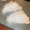 Temperament Feather Pearl Hairpin for Women All Match Temperament White BB Clip Accessori per capelli eleganti donne all'ingrosso