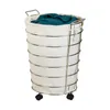 Tvättpåsar Chrome Wire Rolling Hamper