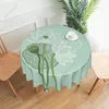 Nappe de fleurs à table à table Colmolight - Floral de la ride ronde de printemps et imperméable résistant à la poussière pour la fête