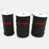 3/4/5/6/8/10mm weiße/schwarze flache elastische Banden elastischer Gummibänder Hochzeitskleidungsklebeband für DIY -Nähseil -Seilrekorde
