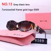 Lunettes de soleil designer pour femmes Luxury Mens Sun Glass Mui Lettre de la lettre OVAL Cadre de soleil Vétraves multiples en option avec boîte