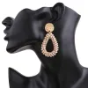 Aretes Boho New Oorbellen Beads Bears с бахронами с серьгами для женщин для женщин этнические голубые свисание