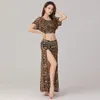 Stage Wear Belly Dance Top Skirt Set Women Sexy Pratica vestiti per esibizioni orientali Fashi