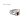 Bands de fiançailles en cuivre de bague de mariage pour femmes vintage Rings Womens avec bijoux d'incrustation rouge