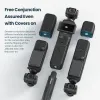 Accessori Custodia di protezione in silicone per DJI Osmo Pocket 3 Custodia a corda antilost di protezione Allround con filo 1/4 per Pocket 3 Accessori