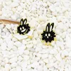 Small-Ored Black Ball Doll Rowing Paper Boat Cartoon Creative Doll Design Design Alloy Brooch Jewelry