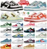 Scarpe firmate panda sk8 sta sneaker bassa sneakers bianco grigio nero brevetto nero pastello verde giallo stas arancione arancione rosa marrone in pelle scamosciata camee como