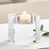 Kandelaars pilaar kristallen houder romantische esthetische Noordse gezellige kamer decor minimalistische elegante portavela's home decors accessoires