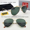 Ran Bay Solglasögon 8225 Classic Brand Retro Solglasögon 3025 Luxury Designer Eyewear Rays Metal Frame Designers Sun Glasses Bans Woman Bands 3548 With Box Glass